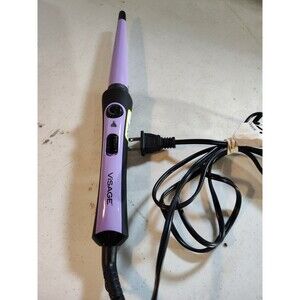 Visage Cool Air Dual Styler Curling Iron and Flat Straightener Purple ( 1100)